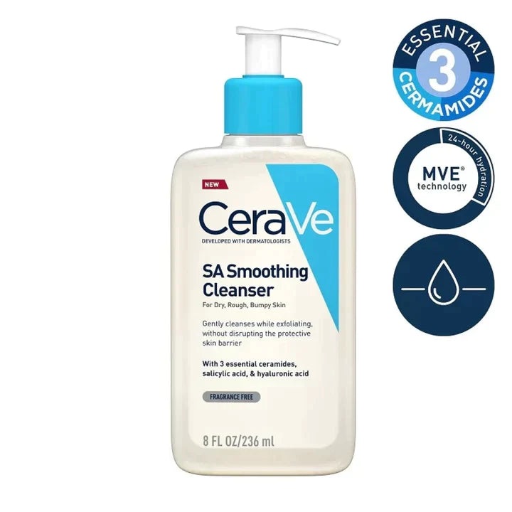 Cerave - SA Smoothing Cleanser for Dry Rough Bumpy Skin 236ml