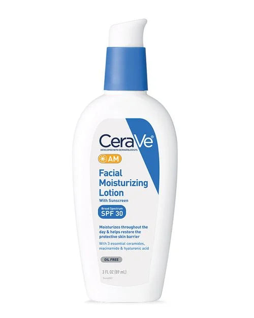 CeraVe AM Facial Moisturizing Lotion with Suncreen Broad Spectrum 89 ML- Oil-Free